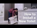 How to replace and install a new toilet