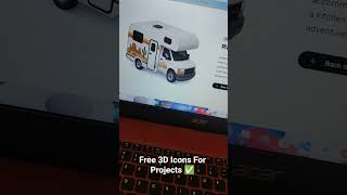 Free 3D Icons for Projects ✅#smartphone #uidesignlearning #coding #tech #frontendcourse #learntocode