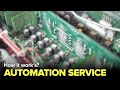 How does the industrial automation service work  factories