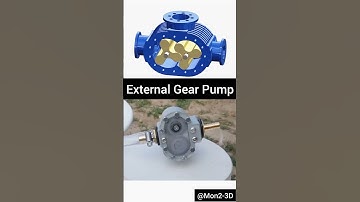 External Gear Pump #mechanism #solidworks #3ddesign #cad #shorts