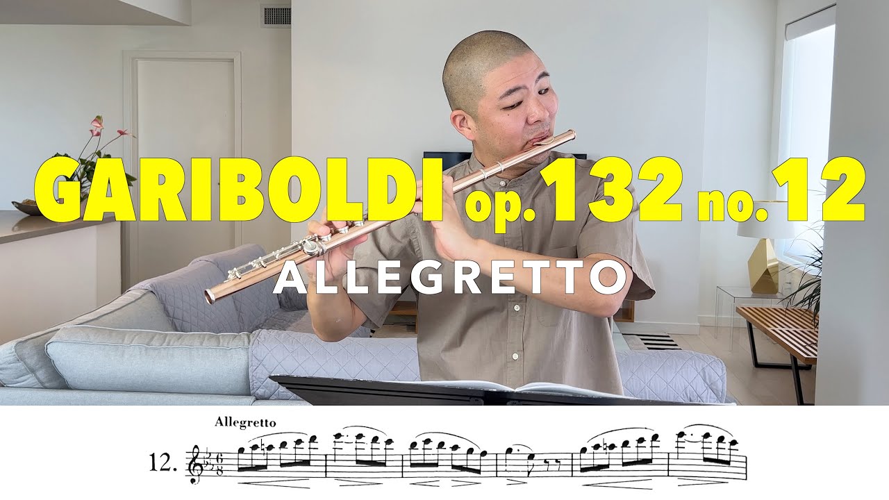 Gariboldi Op. 132 12 Flute Etude "Allegretto" YouTube