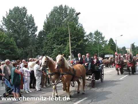 Historischer Loktransport in Chemnitz zu Ehren Richard Hartmanns am 22. August 2009