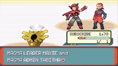Shedinja vs Maxie & Tabitha | Multi Battle at Mossdeep Space Center