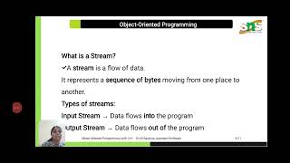 I/O streams in C++|Object Oriented Programming with C++|SNS Institutions