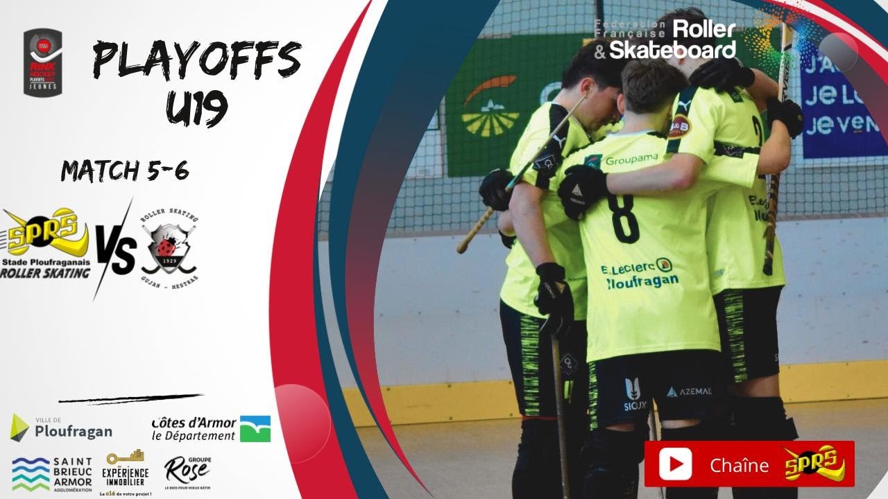 Rink-Hockey / Playoffs U19 Ouest / 5e-6e Place / SPRS Ploufragan 10-3 RS Gujan-Mestras