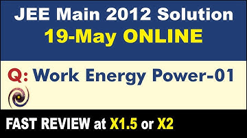JEE Main 2012 Physics Solutions | Work Energy Power-01