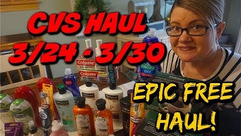 CVS HAUL 3/24 - 3/30 | EPIC FREE HAUL THIS WEEK!