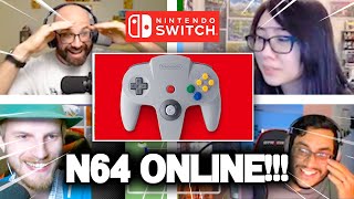 All Reactions to Nintendo Switch Online N64/Sega Genesis