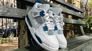 JORDAN 4 INDUSTRIAL BLUE REVIEW UNBOXING & ON FOOT IN 4K