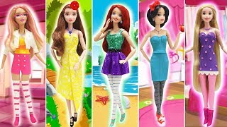 Play Doh Modern Outfits  Disney Princess Ariel Belle Rapunzel Snow White Aurora Inspired Costumes