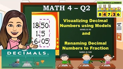 MATH 4-Q2-W7  Visualizing Decimals Numbers using Models and Renaming Decimals Numbers to Fraction
