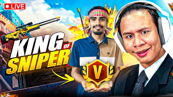 New Season Rank Push || V badge Sniper King ✌ Free Fire LIVE! #freefire #shotsfeed