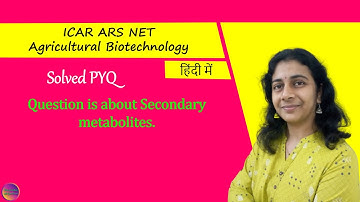 ICAR ARS NET Agricultural biotechnology | Solved PYQ | Solving Questions with Gauri ma’am