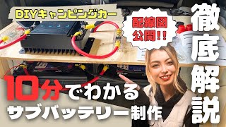 これを見れば全部わかる！最難関サブバッテリーシステム設置【DIY女子#7】