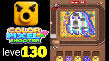 Color Pixel Shooter level 130 super hard Walkthrough Solution