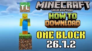 How to Download and Install One Block in Minecraft 26.1.2 (Java)