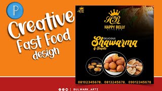 Delicious Shawarma Design || TUTORIAL ON HOW TO MAKE A FOOD FLIER/BANNER DESIGN ON YOUR SMARTPHONE. screenshot 5