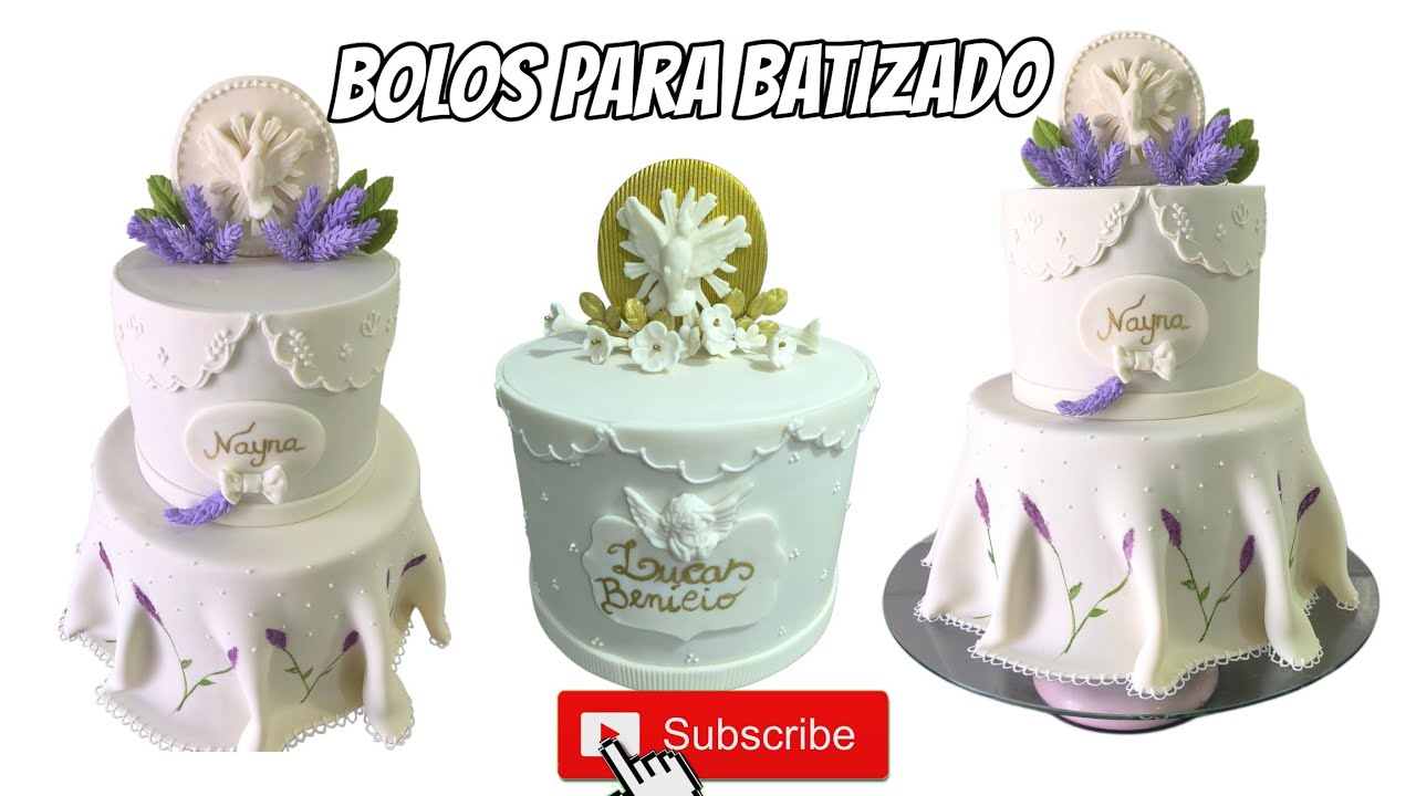 Bolos de Batizado em Pasta Americana!!!