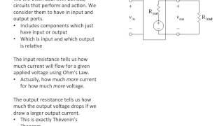 Input & Output Resistance (3c)