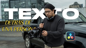 Cómo poner TEXTO DETRÁS de personas u objetos en Davinci Resolve 19