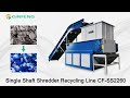 Cfss2260 single shaft shredder  shredding machine equipment  qinfeng machinery