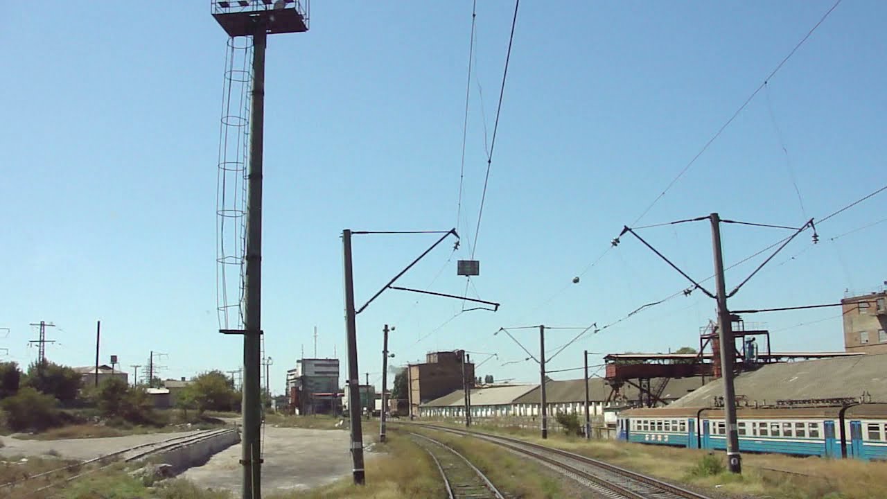 Маневры по станции Белгород-Днестровский, из кабины ВЛ80С, 2011 год