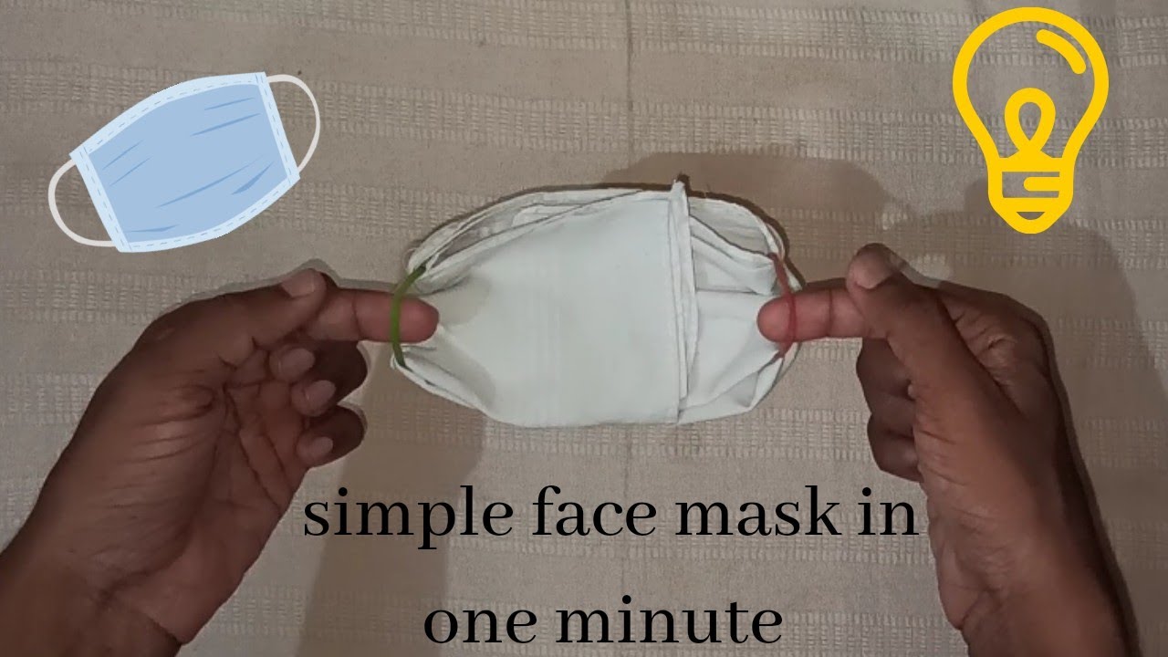 HOW TO MAKE FACE MASK WITH HANDKERCHIEF / COTTON CLOTH ? | SIMPLE FACE ...