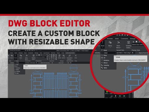 DWG Block Editor | Create a Custom Block with Resizable Shape
