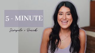 SUPER EASY 5 MINUTE MAKEUP ROUTINE...Plus Quick Eyeliner Hack (Mask Friendly) | Elle Donnelly