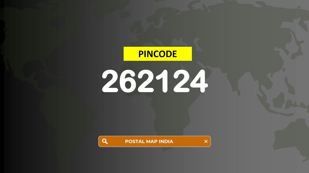 Pincode 262124 - Chandupur, Jamunia, Kali Nagar & More - YouTube