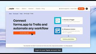 How to Integrate Forms.app with Trello via Zapier - Step by Step