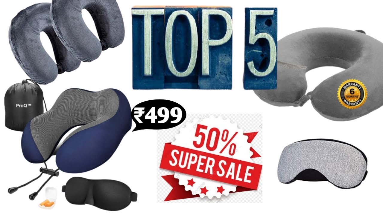 Top 5 best selling neck pillow on amazon with Best rating & review. 