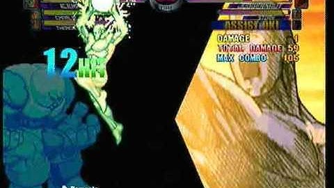 MvC2: Charlie Crossfire Freeze-Tag to Iceman 89% combo