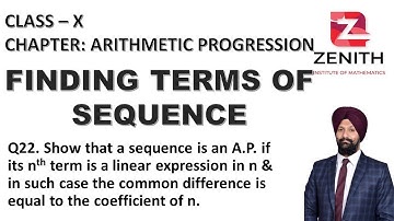Show that a sequence is an A.P. if its nth term is a linear expression in n & in such case the......