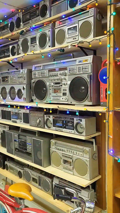 Huge Boombox Collection #80s #boombox #oldschoolhiphop