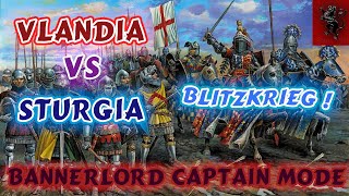 Mount and blade 2 Bannerlord Vlandia vs Sturgia, Blitzkrieg, vlandians crush varyags and berserkers