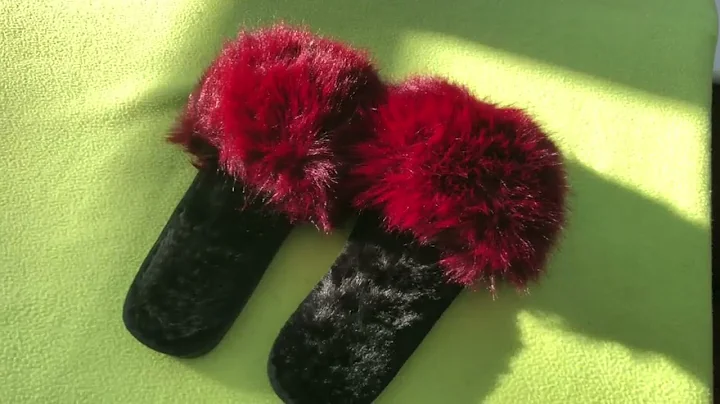Wolhuy Ladies Fluffy Faux Fur Slippers,Womens Slippers Open Toe Furry Sliders Review, Luxury for you