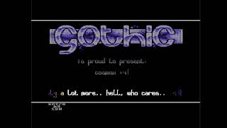 C64 Crack Intro: 1994 Gothic Design Intro 1