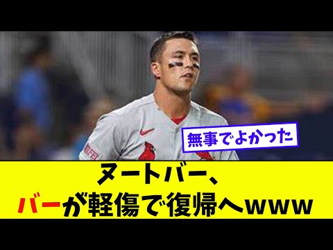 ヌートバー、バーが軽傷で復帰へwww【なんJ反応】