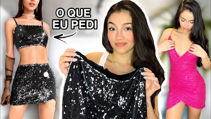 PROVANDO VESTIDOS DE FESTA DA FASHION NOVA 