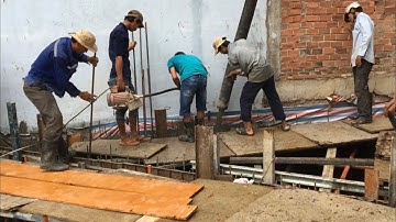 Kho Tư liệu Xây dựng - Cách đổ bê tông vách tầng hầm nhà phố (có thuyết minh)