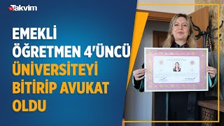 Emekli Öğretmen 4Üncü Üniversiteyi Bitirip Avukat Oldu