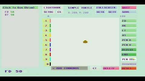 how to make a square || easy || Simple Turtle logo