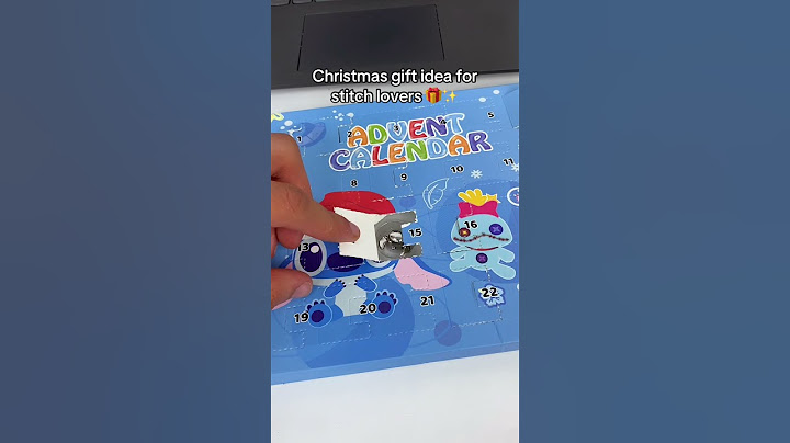 An advent calendar of stitch charms for the countdown to Christmas 🎄✨