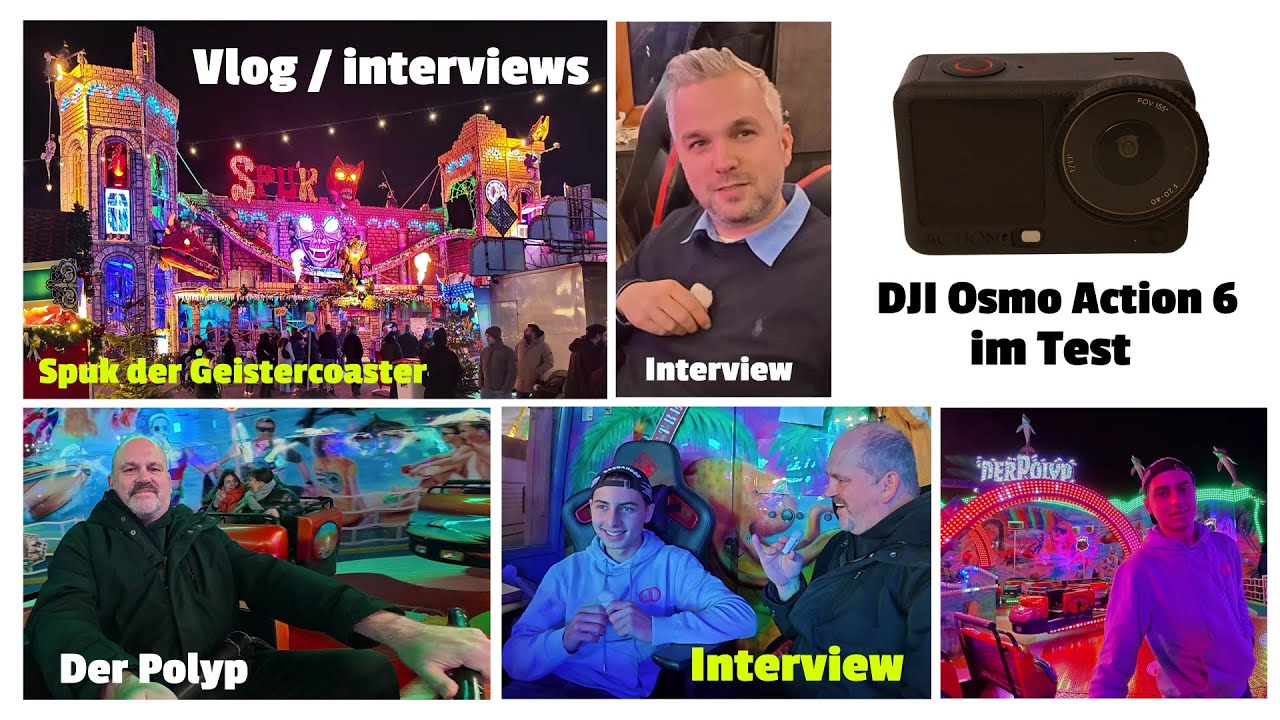 Cranger Weihnachtszauber 2025, Interviews, Der Polyp, Spuk, Kamera Test DJI Osmo Action 6