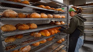 Sounds of a sourdough bakery in the morning