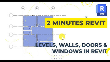Create levels grids, walls, floors, doors & windows in Revit in 2mins