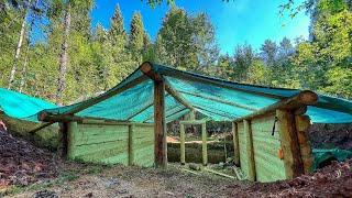 BUILDING a COZY dugout in a SECRET forest! We make beautiful and smooth walls in the wild! Pt.2 by Life in the Siberian forest 61,701 views 8 months ago 34 minutes