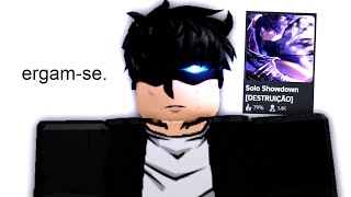 saiu um novo jogo de Solo Leveling no Roblox...