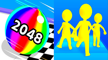 Ball Run 2048 Vs Join Clash 3D | All Levels Gameplay (iOS, Android) | MRA Games